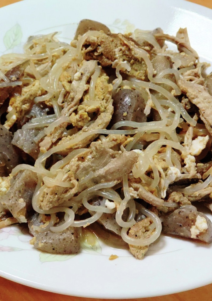 鶏ごぼうこんにゃくと白滝の卵がらめ-レシピのメイン写真