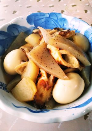 チクワと卵とコンニャクと大根のめんつゆ煮-レシピのメイン写真