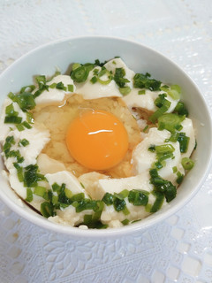 超シンプル!豆腐の卵かけご飯-レシピのメイン写真