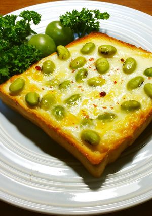 ひたし豆のチーズトースト-レシピのメイン写真