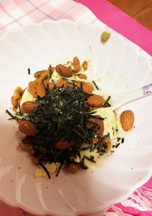 わさびチーズアーモンド　納豆で楽しもう♪-レシピのメイン写真