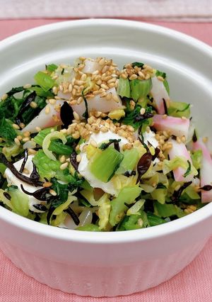葉野菜のひじきチーズ和え-レシピのメイン写真