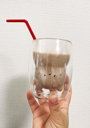 冷凍バナナとチョコプロテインのスムージー-レシピのメイン写真