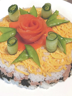 超簡単!投稿400回!ちらし寿司ケーキ!-レシピのメイン写真