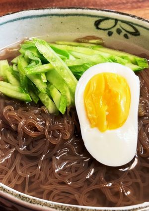 韓国冷麺スープ【日本の調味料５種だけ】-レシピのメイン写真