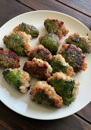 鶏ひき肉のしそバーグ-レシピのメイン写真
