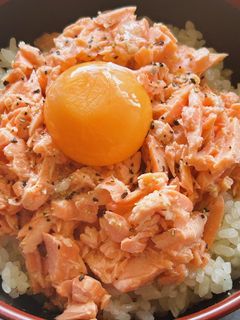鮭のあら丼-レシピのメイン写真