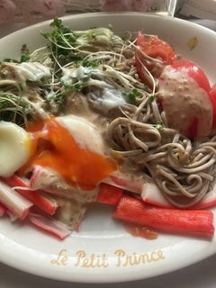 オガタ家 蕎麦サラダの夕食-レシピのメイン写真