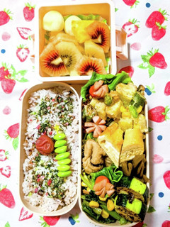 お弁当♪女子中学生☆かき揚げ-レシピのメイン写真