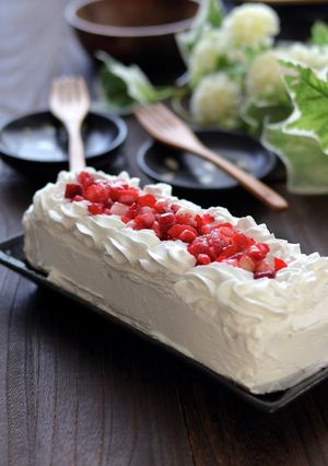 10分で！パウンドケーキでイチゴケーキ♪-レシピのメイン写真