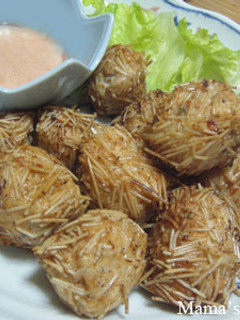鶏団子のパリパリ揚げ-レシピのメイン写真