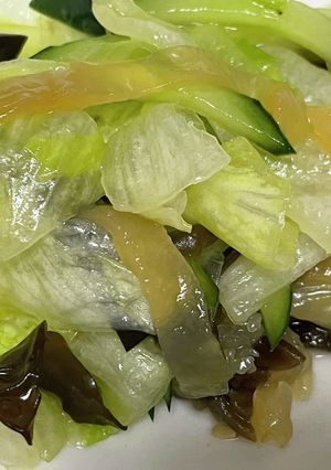 ヘルシー 山盛りクラゲの中華サラダ-レシピのメイン写真