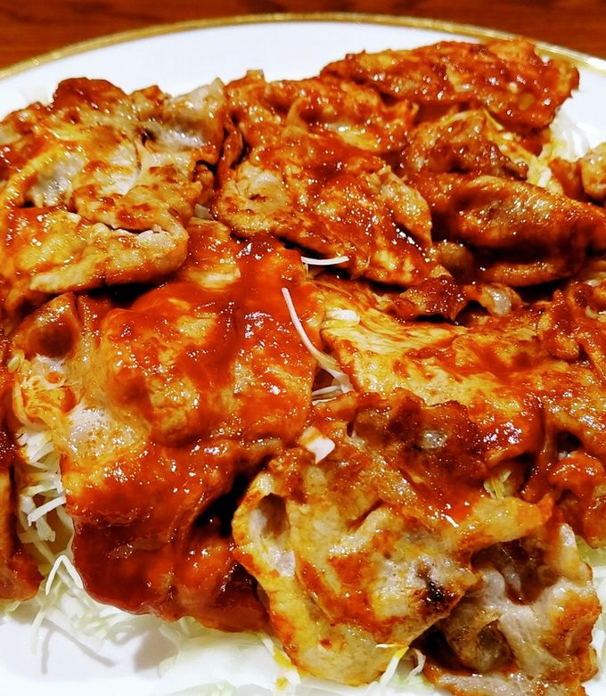 豚肉に小麦粉まぶして生姜焼き風。-レシピのメイン写真