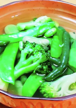 緑野菜の白だし煮-レシピのメイン写真