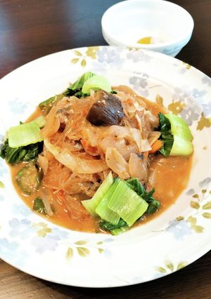 サバ缶使用☆野菜たっぷり味噌味春雨煮-レシピのメイン写真