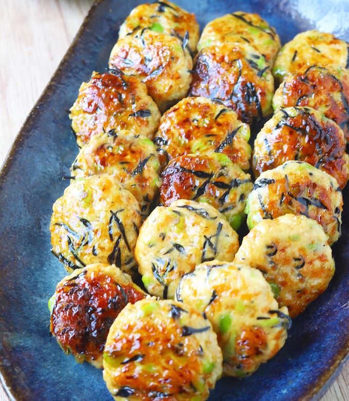 ひじきと枝豆とにんじんの鶏つくね-レシピのメイン写真