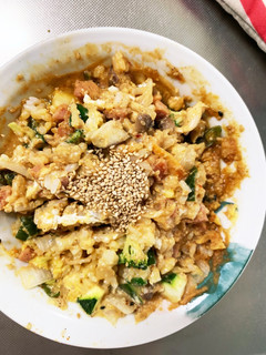 お一人様野菜たっぷりピリ辛キムチ味噌炒飯-レシピのメイン写真