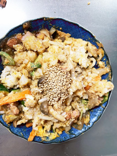 お一人様野菜たっぷりオイスター川柳風炒飯-レシピのメイン写真