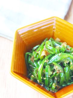 5分で♪旨味たっぷりピーマンのおかか和え-レシピのメイン写真