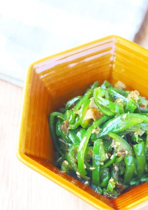 5分で♪旨味たっぷりピーマンのおかか和え-レシピのメイン写真