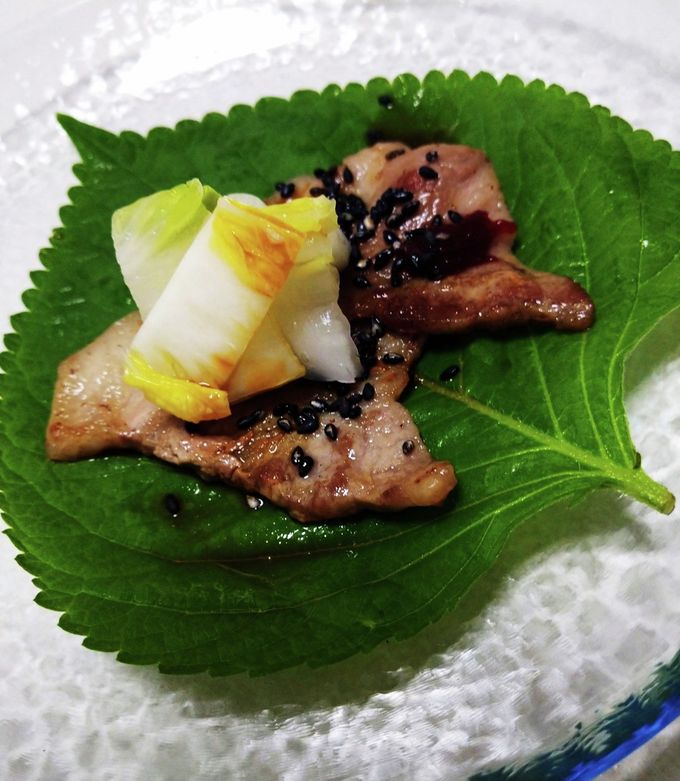 超簡単！韓国風エゴマの葉で豚肉白菜巻き-レシピのメイン写真