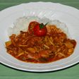 新玉ねぎときのこたっぷりのトマトカレー