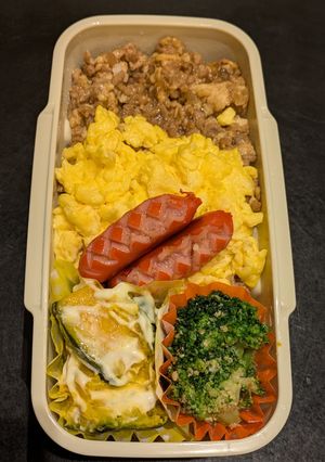 男子高校生そぼろ丼弁当'255/8-レシピのメイン写真