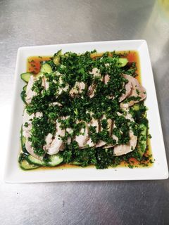 ゆで豚のパセリぽん酢-レシピのメイン写真