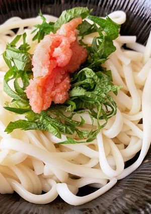 早い！美味い！大葉と明太子のぶっかけ！-レシピのメイン写真