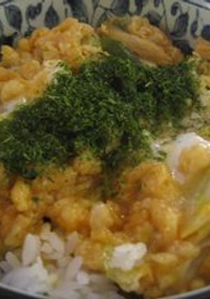 夏休みに！☆揚げ玉と卵で節約丼☆-レシピのメイン写真
