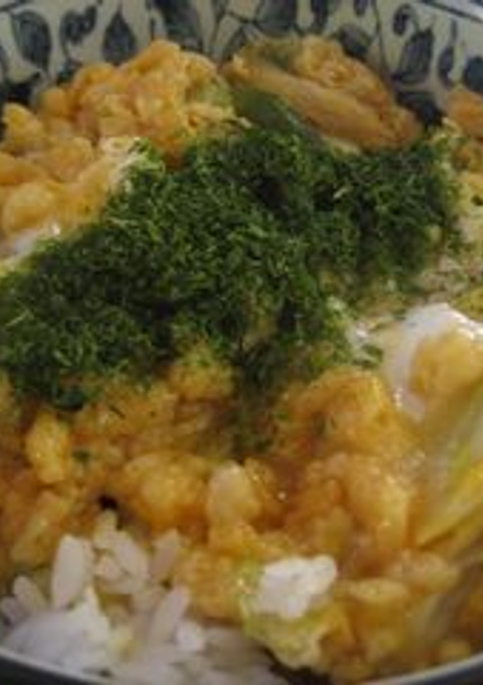夏休みに！☆揚げ玉と卵で節約丼☆-レシピのメイン写真
