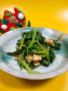 ほうれん草と焼揚げのごまみそ和え-レシピのメイン写真