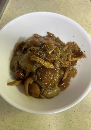 なめこの醤油炒め-レシピのメイン写真