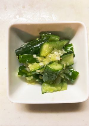 たたききゅうりのねぎ塩味-レシピのメイン写真