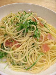 *水菜たっぷりパスタ*-レシピのメイン写真
