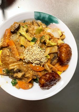 お一人様☆野菜たっぷり梅ポン味オムライス-レシピのメイン写真
