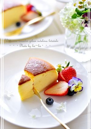 スフレチーズケーキ-レシピのメイン写真