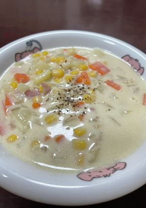 具材たっぷりミルクスープ-レシピのメイン写真