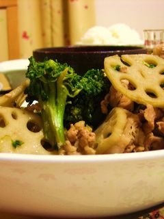 れんこんと豚肉の炒め物-レシピのメイン写真