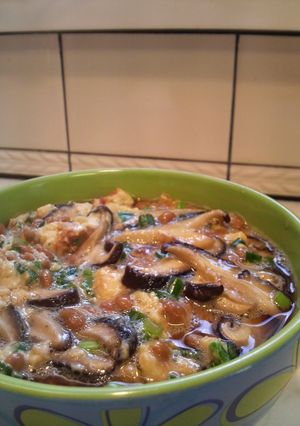 ♪つるつる納豆卵とじうどん♪-レシピのメイン写真