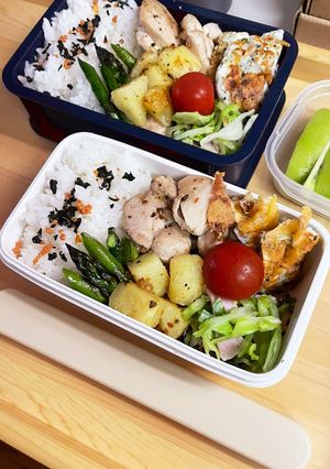 20250513娘ちゃん息子っちのお弁当-レシピのメイン写真
