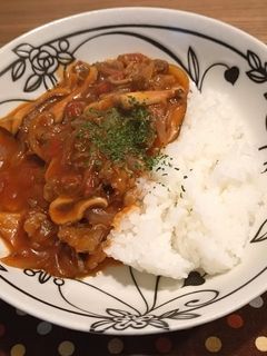 フライパンで簡単☆トマトハヤシライス-レシピのメイン写真
