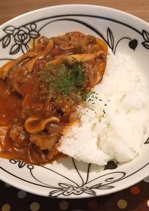 フライパンで簡単☆トマトハヤシライス-レシピのメイン写真