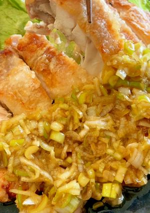 ラクックで皮パリ！焼いて作る油淋鶏-レシピのメイン写真