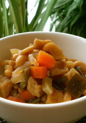 圧力鍋で時短!大豆の五目煮-レシピのメイン写真