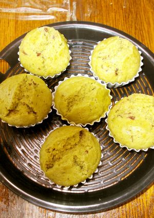 ホットケーキミックスで抹茶蒸しパン-レシピのメイン写真