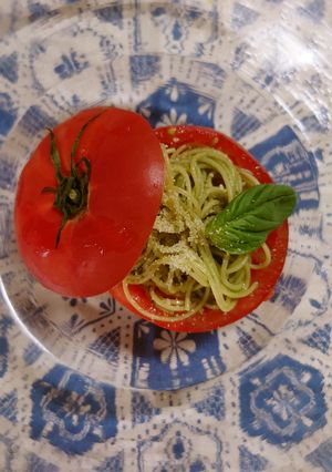♡まるごとトマトのバジルパスタカップ♡-レシピのメイン写真