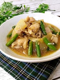 レンジで♪大根と鶏もも肉の焼肉のタレ煮-レシピのメイン写真
