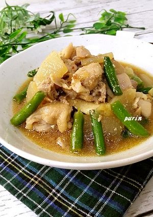 レンジで♪大根と鶏もも肉の焼肉のタレ煮-レシピのメイン写真