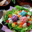 ブーケサラダ♪ゆで卵とハムであじさい☆